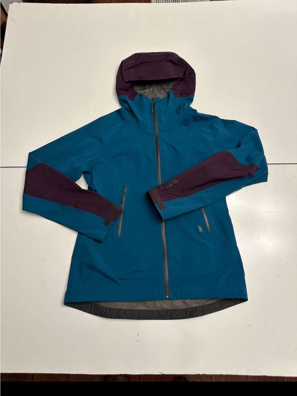 Mountain Hardwear Women's Teal and Plum Ski Jacket